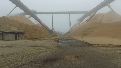Wood processing in  UPM Kymmene’s bio cellulose factory 库存影片 117703801