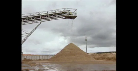 Wood Pulp Processing – AMCOR Paper Mill, Tasmania (1993) Stock Footage 310036117