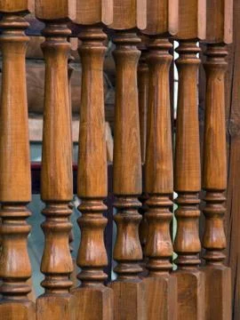 Wood railing Stock Photos