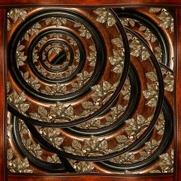 Wood refined composition Stock Illustration