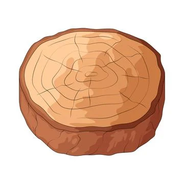 Wood ring illustration Illustrazione stock
