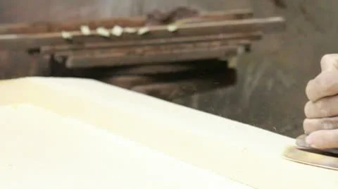 Wood Sanding Tracking Stock Footage 10799887