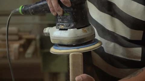  Wood sanding in the workshop Vídeos de archivo 291513090