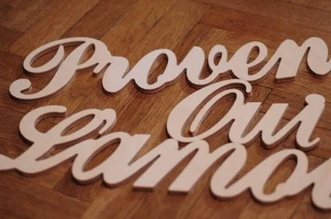 Wood sharp items Foto stock