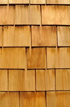 Wood shingle background Stock Photos
