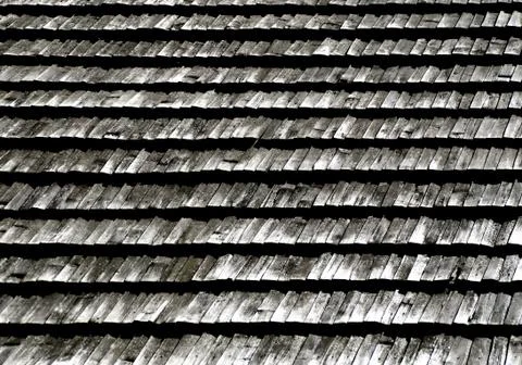 Wood shingle Stock Photos