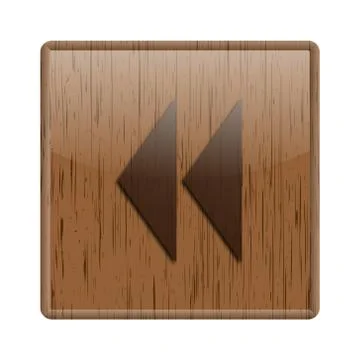 Wood shiny icon Stock Illustration