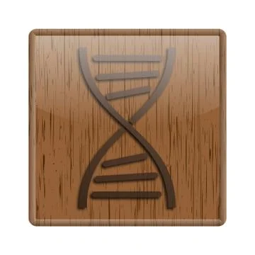 Wood shiny icon Illustrazione stock