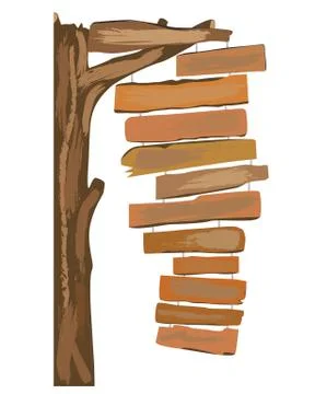 Wood sign vector design Stock Illustration