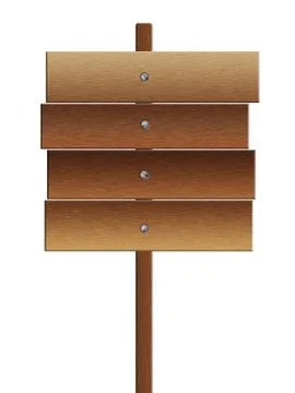 Wood signboard イラスト素材