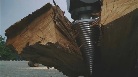 Wood Splitter Stock Footage 201624795