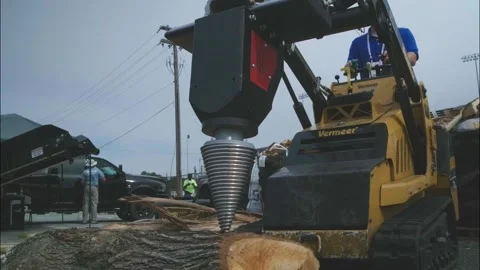 Wood Splitting Stock Footage 201624837