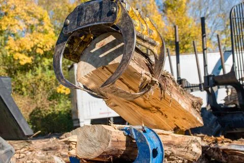 Wood splitting Stock Photos