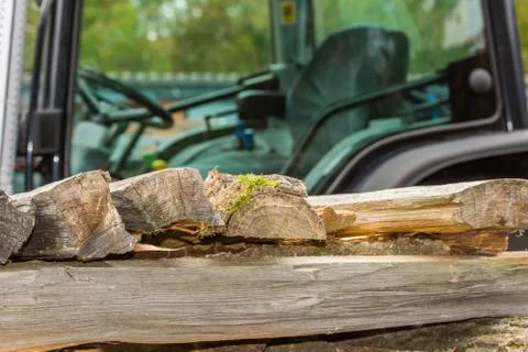 Wood splitting Stock Photos