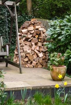 Wood stack Stock Photos