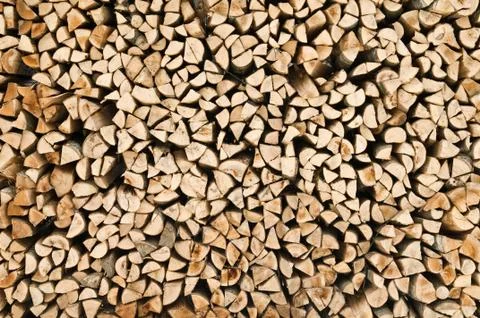 Wood stack texture Stock Photos