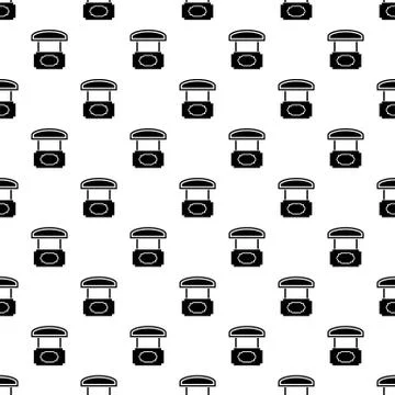 Wood stall pattern seamless Stock Illustration