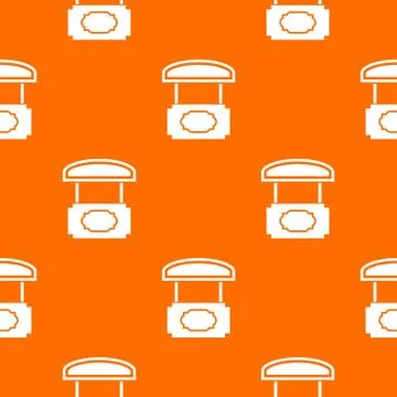 Wood stall pattern vector orange Stock Illustration