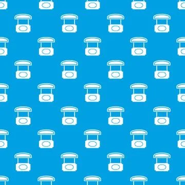 Wood stall pattern vector seamless blue Stock Illustration