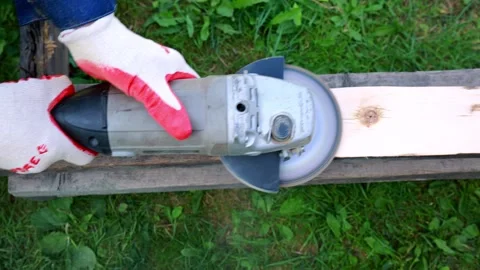 Wood surface sanding Stock Footage 138305141
