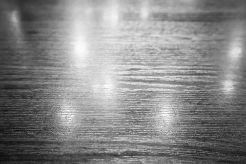 Wood table and reflection of light bulb Stock Illustration