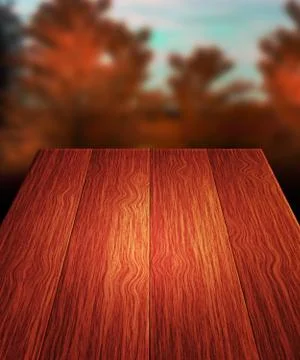 Wood table backdrop Stock Illustration