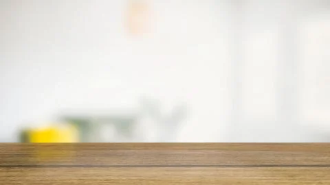 The wood table for background  3d rendering Illustrazione stock