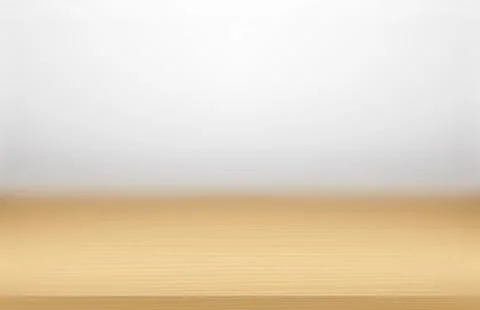 Wood table with focus on the front and blured background. Vector 3d illustrat Illustrazione stock