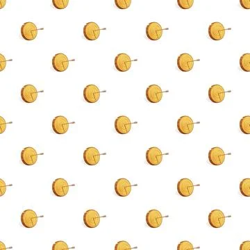 Wood target pattern seamless Stock Illustration