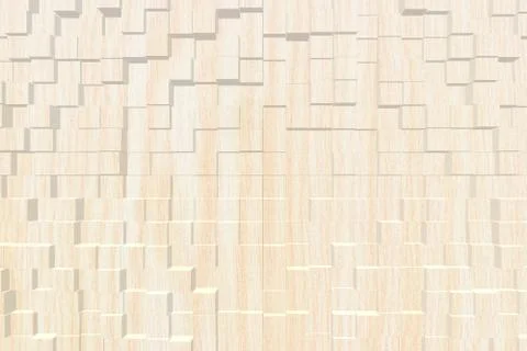 Wood texture, 3d block style イラスト素材