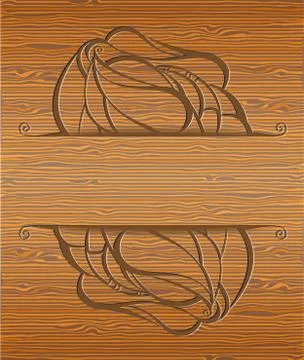 Wood texture with abstraction. Stock Illustration