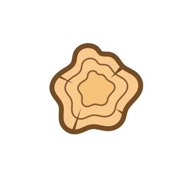 Wood texture icon vector illustration design template Stock Illustration