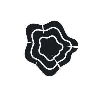 Wood texture icon vector illustration design template Stock Illustration