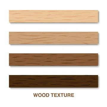 Wood texture isolated on white background, vector illustration Stock Illustration