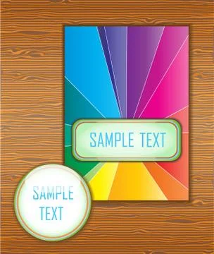 Wood texture with layout. Stock Illustration