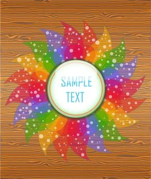 Wood texture with layout. Stock Illustration