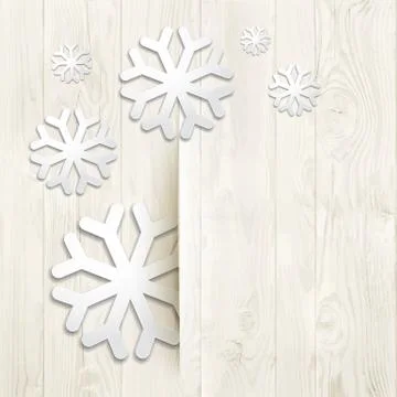 Wood texture with snow. Stock Illustration