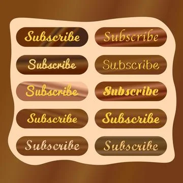 Wood Texture Subscribe Button For TV Channel or Social Media, Vintage Style.. Stock-Illustration