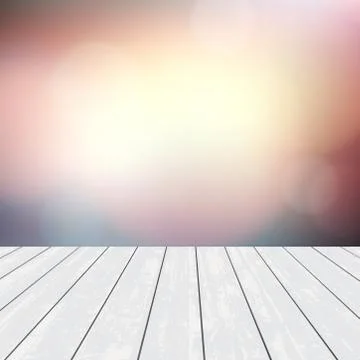 Wood texture table top on blurred abstract background. Illustrazione stock