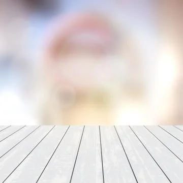 Wood texture table top on blurred abstract background. Illustrazione stock