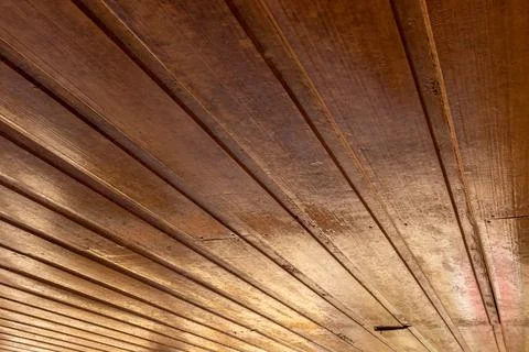 Wood texture with thin planks in light colors and horizontal lines Stock Photos