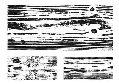 Wood texture white black set. Wooden planks pattern overlay texture. Grunge s Illustrazione stock