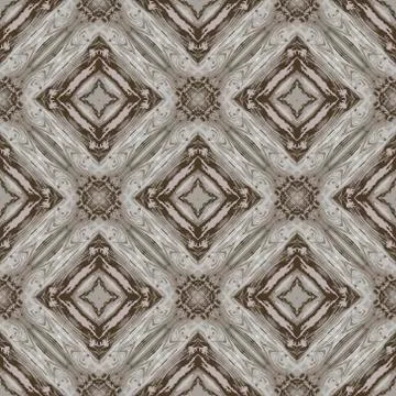 Wood textured vector seamless pattern. Ornamental wooden background. Geometri Stock Illustration