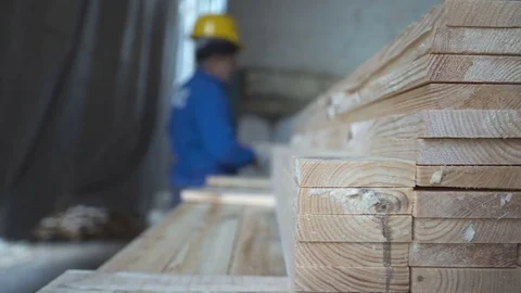 Wood &amp; Timber Factory 스톡 동영상 73068091