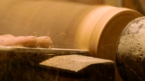 Wood Turning Stock Footage 58689105