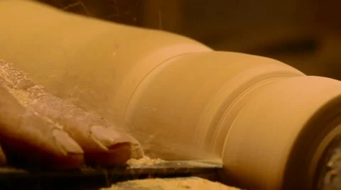 Wood Turning Stock-Footage 58689158