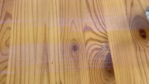 Wood varnishing. Stock Footage 221410792
