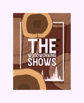 Wood vector pattern wooden circle rings tree log lumbers logging trunks and Stock Illustration