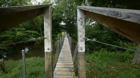 Wood walking bridge 動画素材 10571148