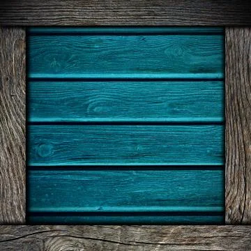Wood wall background with frame 写真素材